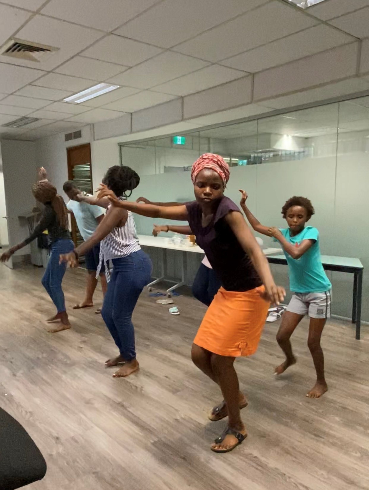 African girls dance group- 1